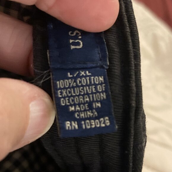 Polo Navy Blue Drivers Cap Hat Golf Hat Embroidered Logo Newsboy‎ L/XL U.S. Polo - Picture 8 of 8